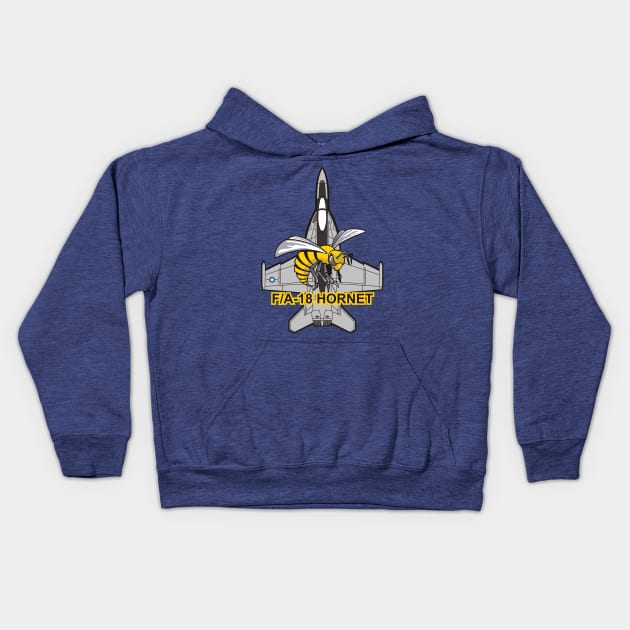 F/A 18 Super Hornet Kids Hoodie by MBK